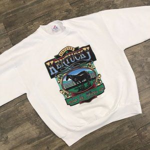 Vintage Jerzees Discover Kentucky Where The Horses Are Sweatshirt Size XL USA